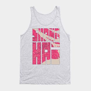 Shanghai, China City Map Typography - Blossom Tank Top